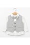 Baby Boy Mevlüt&Special Day Set - Vest Set - Gray - 3