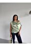Women's Çağla Off-Shoulder Short Sleeve Satin Blouse - 4