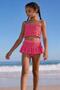 Girl's Gipe Detailed Skirted Bikini Set - 2