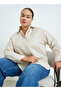 Plus Size Solid Oversized Shirt