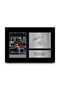 Nigel Mansell & Ayrton Senna Signed Autograph Picture A4 F1 Framed Gift