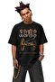 Unisex Ac-Dc for Those about to Rock Printed Crew Neck T-Shirt, Oversized Rock Band Themed T-Shirt