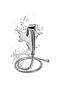 JOMOO Shattaf Set, Bidet Sprayer for Toilet with 47inches Stainless Steel Bidet Hose, Wall Mounted H - 2