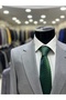 Battal Size Large Size Men's Suit Light Gray - 3