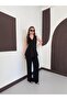 Women's Top and Bottom Set V-Neck Buttoned Vest and Wide-Leg Pants Two-Piece Set
