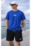 T-Shirt Shorts 2-Piece Combination, Sweat-Absorbing, Written Ny Printed, Women'S/Men's Unisex Model