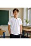 100% Cotton Polo Non-Curling Collar School T-Shirt Breathable Fabric - 3