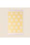 Soft Floral Patterned Hand Towel - Mustard - 30X50 cm