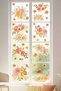 52 Piece Spring Themed Glass Sticker Set – Watercolor Floral Double-Sided Appearance, Decorative Glass Sticker - 3