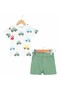 Baby Boy Car Patterned Shorts Set Summer Cotton Two-Piece Set 6-18 Months