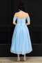 Balen Detailed Glittery Princess Dress - Baby Blue - 7
