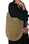 Azel Gold Glitter Knitted Women's Shoulder Bag