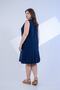 Women's Plus Size V-Neck Pleated Dress - 4