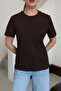 Crew Neck Basic T-Shirt Black - 8