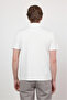 White Italian Collar Short Sleeve Pocketless Standard Fit T-Shirt 1011260150 - 3