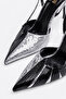 Heeled Evening Dress Shoes Thin Heel Long Heel Open Back Heel Shoes - 4