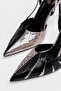 Heeled Evening Dress Shoes Thin Heel Long Heel Open Back Heel Shoes - 3
