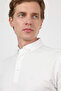 White Italian Collar Short Sleeve Pocketless Standard Fit T-Shirt 1011260150 - 2