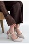 Suden Beige Patent Leather Heeled Shoes - 3