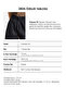 Women's Black Palazzo Fit High Waist Organic Linen Trousers - 5