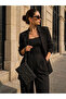 Women's Star Patterned Shiny Portfolio & Clutch Bag - 4