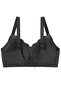 Seamless Bra - Smooth |   Black Laser Cut Seamless Women's Bra with Adjustable Straps Without Underwire - 2