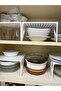 In-Cabinet Organizer Extra Shelf - Plate and Cup Organizer for Narrow Spaces