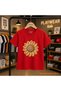 Knitted Moon Flower Printed 100% Children's Unisex T-Shirt 5 6 -7 8-9 10 -11 12 Years Old