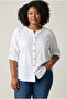 Women's Plus Size Embroidered Shirt - 2