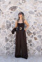 Acı Kahve Gold Belted Satin Trousers - 2