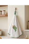 100% Cotton Round Kitchen Towel 50 cm – Set of 2 |   High Absorbency, with Hanging Loop, Stylish Embroidered Design, Machine Washable Drying Cloth - 3