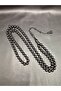 Black Color Faceted Globe Cut 99 Powdered Amber Prayer Beads - 3