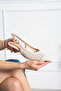 Vanessa Women's Knitted Detailed Open-Back Pointed Toe Heeled Shoes - 4
