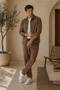 Men's Cotton Fabric Shirt and Pants Set - 2