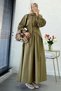 Premium Mnk Model Poplin Skirt Suit – Oil Green - 2