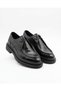 Italian Style Internal and External Natural Leather Opening Eva Lace-Up Men's Shoes Black T15253-01 - 3