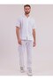 Men's White Linen Suit Oversize Shirt & Trousers 2-Piece Set Lace-Up Casual Summer Combination - 6