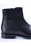 Italian Style Natural Leather Winter Men's Boots Shoes Black T13448 - 7