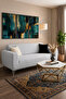 Bohemian Fabric 3-Seater Sofa Cover |   Kenepe Cover |   Rubberized |   Flexible |   Washable