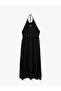 Backless Halter Neck Black Women's Dress 6Sak80149Ew - 5