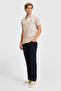 Men's Slim Fit Polo Neck Stone Basic T-Shirt 50322304-Vr049 - 4