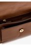 Women's Brand Logo Gold Strap Detail 100% Leather Stylish Appearance Suitable for Daily Use Brown Shoulder Bag - 3
