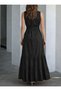 Women's Sleeveless Collared Buttoned Waist Belted Long Tricot Dress - 3