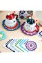 Sample Knitting Starter Kit, Square Motif Set, Motif Making Set, Complete Knitting and Crochet Set, Re - 5