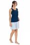 Women's Navy Blue Pajama Set 50312902-Vr019 - 4