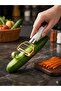 Gold Titanium Plated Stainless Steel Luxury Peeler and Julienne Cutter - 2
