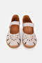 Women's Mink Genuine Leather 35-41-42 Size Strappy Flat Wedge Heel Side Open Sandals - 4