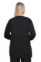 Women's Buttoned Pocketed V-Neck Casual Summer Combed Cotton Mother's Jacket Cardigan - 4