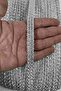 Silver Loopera Dense Knit Embossed Decorative Ribbon – Premium Handcrafted Ornament 5 Meters - 2