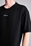 Boxy Fit Slogan Printed Short Sleeve T-Shirt H6303Ax26Sm - 4